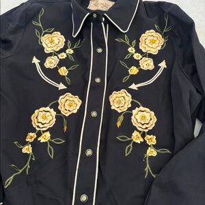 Scully western shirt embroidered